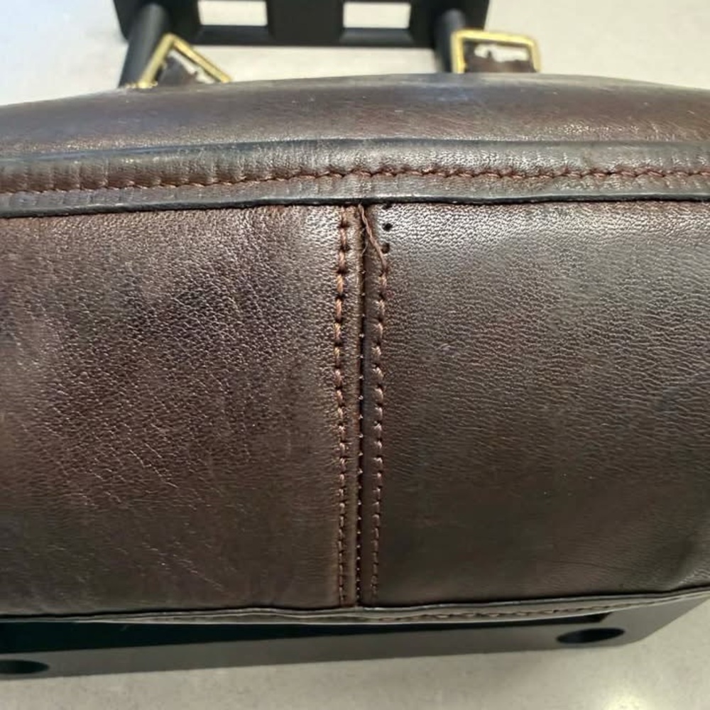 👜 COACH Cashin Vintage NYC Crescent Metal Tag Beautifully Textured Mocha 9235 - Picture 12 of 16